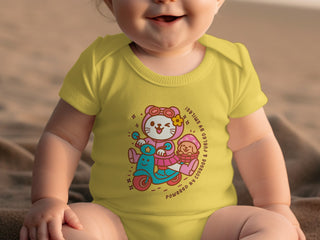 Adorable Baby Onesie With Cartoon Character Fun product