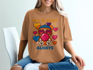 Full of Heart Always Colorful Bear Graphic T-Shirt product
