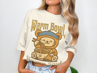 Warm Bowl Happy Soul Bear Eating Noodles t-shirt product