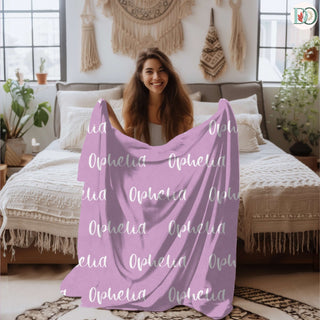 Kind Ember – Personalized Name Blanket | Warm Throw with Font & Color Preview