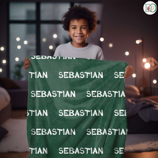 Color Vibe – Personalized Name Blanket | Vibrant Throw with Font & Color Preview