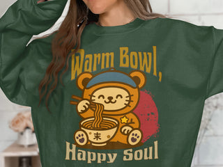 Warm Bowl Happy Soul Graphic Print Sweatshirt product