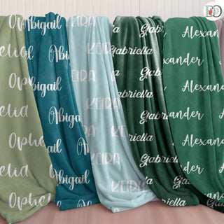 Evernest – Personalized Name Blanket | Calming Throw with Font & Color Preview