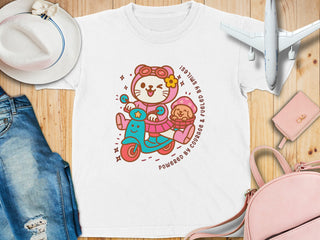 Cute Cat and Dog Riding Scooter T-Shirt product