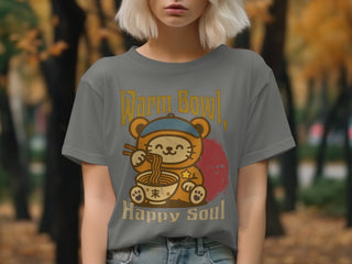 Warm Bowl Happy Soul Graphic Casual T-Shirt product type