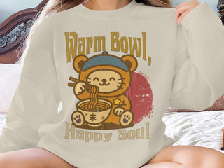 Warm Bowl Happy Soul Bear Graphic Sweatshirt product