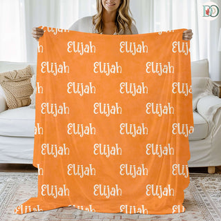 Kind Ember – Personalized Name Blanket | Warm Throw with Font & Color Preview