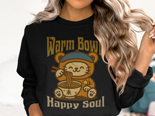 Warm Bowl Happy Soul Bear Eating Ramen Shirt product type
