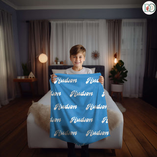 ColorNest Whimsy – Personalized Name Blanket | Custom Throw with Font & Color Preview