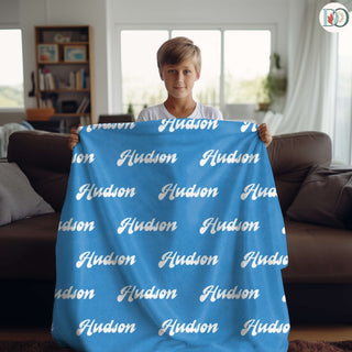 Color Vibe – Personalized Name Blanket | Vibrant Throw with Font & Color Preview