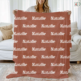 Berrybright – Personalized Name Blanket | Vibrant Throw with Font & Color Preview