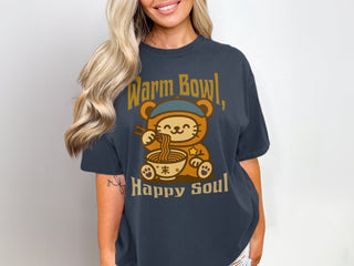 Warm Bowl Happy Soul Cute Bear Graphic T-Shirt product