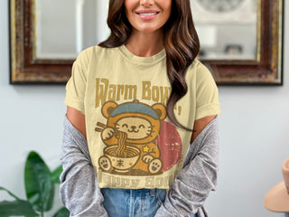 Warm Bowl of Happy Soul Cute Graphic T-Shirt product