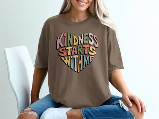 Kindness Starts With Me Heart Graphic T-Shirt product type