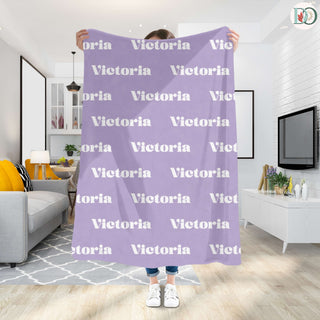 Berrybright – Personalized Name Blanket | Vibrant Throw with Font & Color Preview