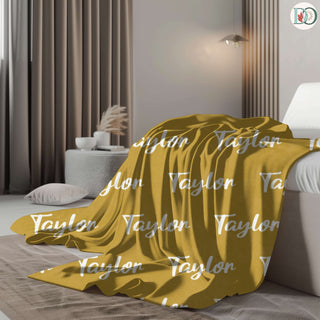 Color Vibe – Personalized Name Blanket | Vibrant Throw with Font & Color Preview