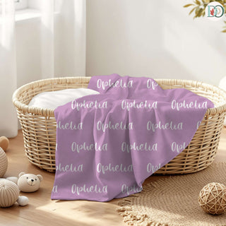 Golden Hug – Personalized Name Blanket | Cozy Throw with Name, Font & Color Preview