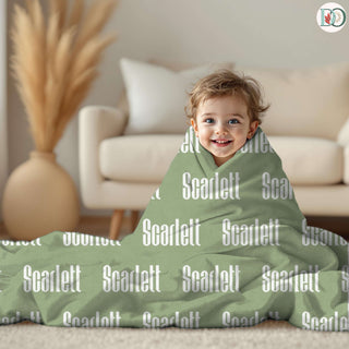 Starshade Nest – Personalized Name Blanket | Custom Throw with Font & Color Preview