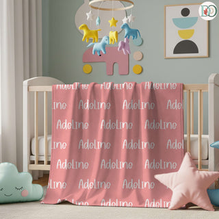 Sunpetal Nest – Personalized Name Blanket, Soft Throw with Font & Color Preview