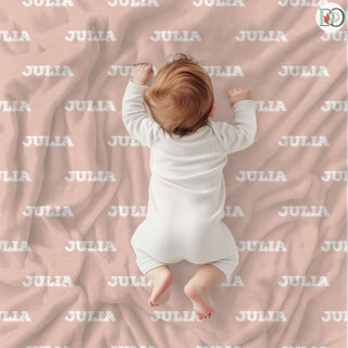 Color Vibe – Personalized Name Blanket | Vibrant Throw with Font & Color Preview