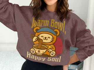 Warm Bowl Happy Soul Bear Graphic Sweatshirt product