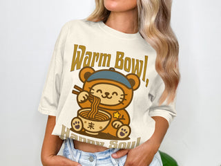 Warm Bowl Happy Soul Adorable Oversized Tee product