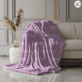 Color Vibe – Personalized Name Blanket | Vibrant Throw with Font & Color Preview