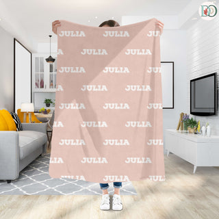 Kind Ember – Personalized Name Blanket | Warm Throw with Font & Color Preview
