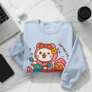 Adorable Cartoon Cat and Hedgehog Themed Product