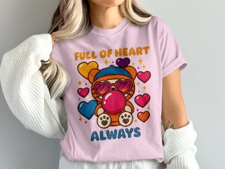 Full of Heart Always Cute Bear Graphic T-Shirt product type