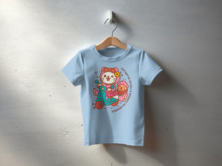Kid's Tee with Cute Vibrant Scooter Bear Design product