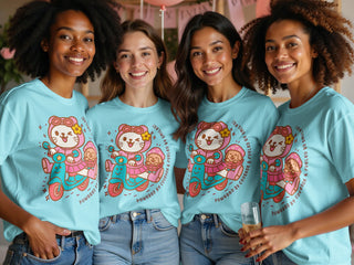 Colorful Cat Design Cute Casual T-shirt product type